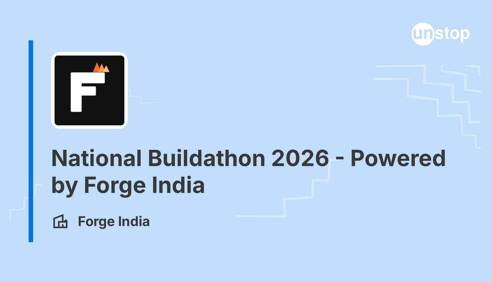 National Buildathon 2026 - 2026 - Unstop logo